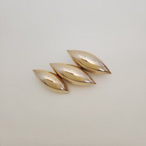 Vintage Brooch Pin Gold Tone Abstract 3D Evening Event Formal Chic Business